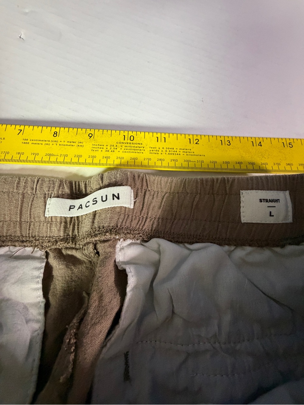 PacSun Tan Drawstring Track Pants - Picture 5 of 6